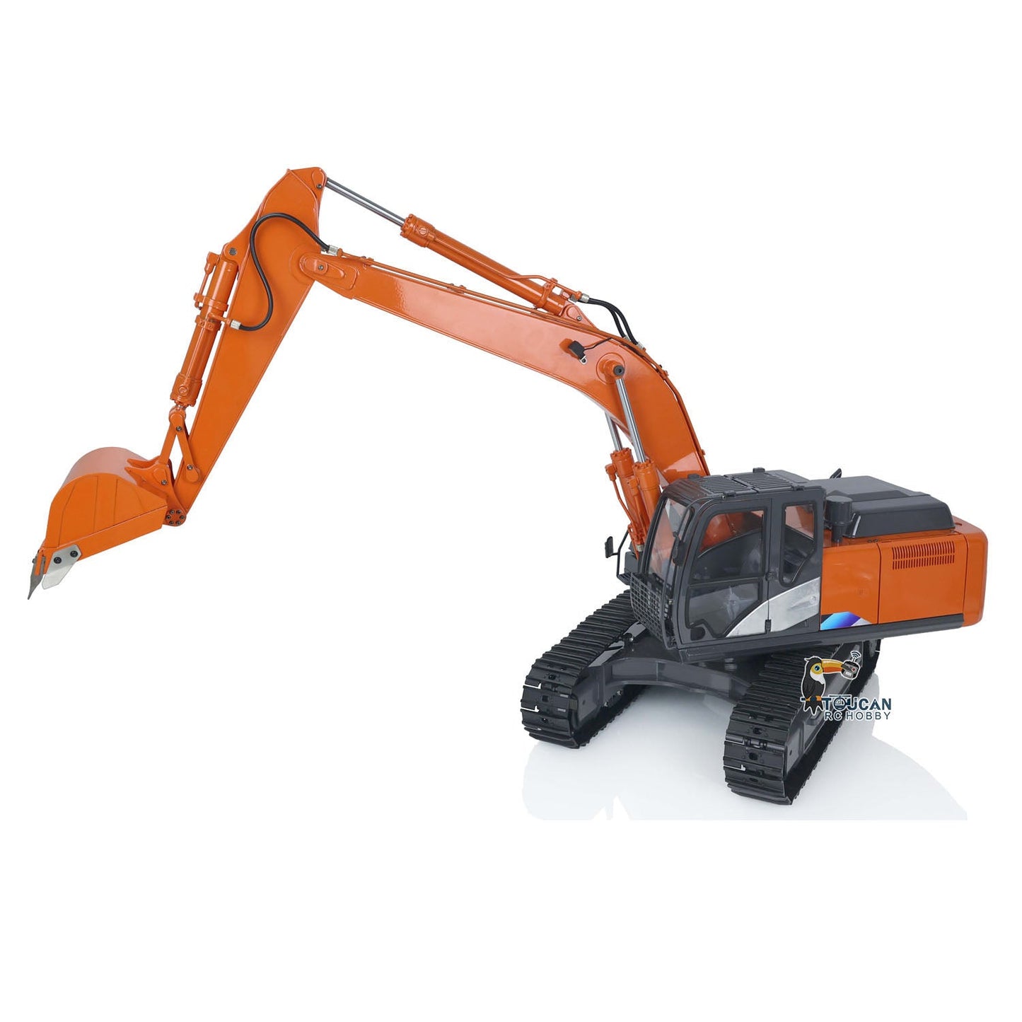 JZMODEL DIM H2 ZX210 Metal 1/12 RC Hydraulic Excavator Remote Control Digger Light System FS I6S Radio Construction Cars