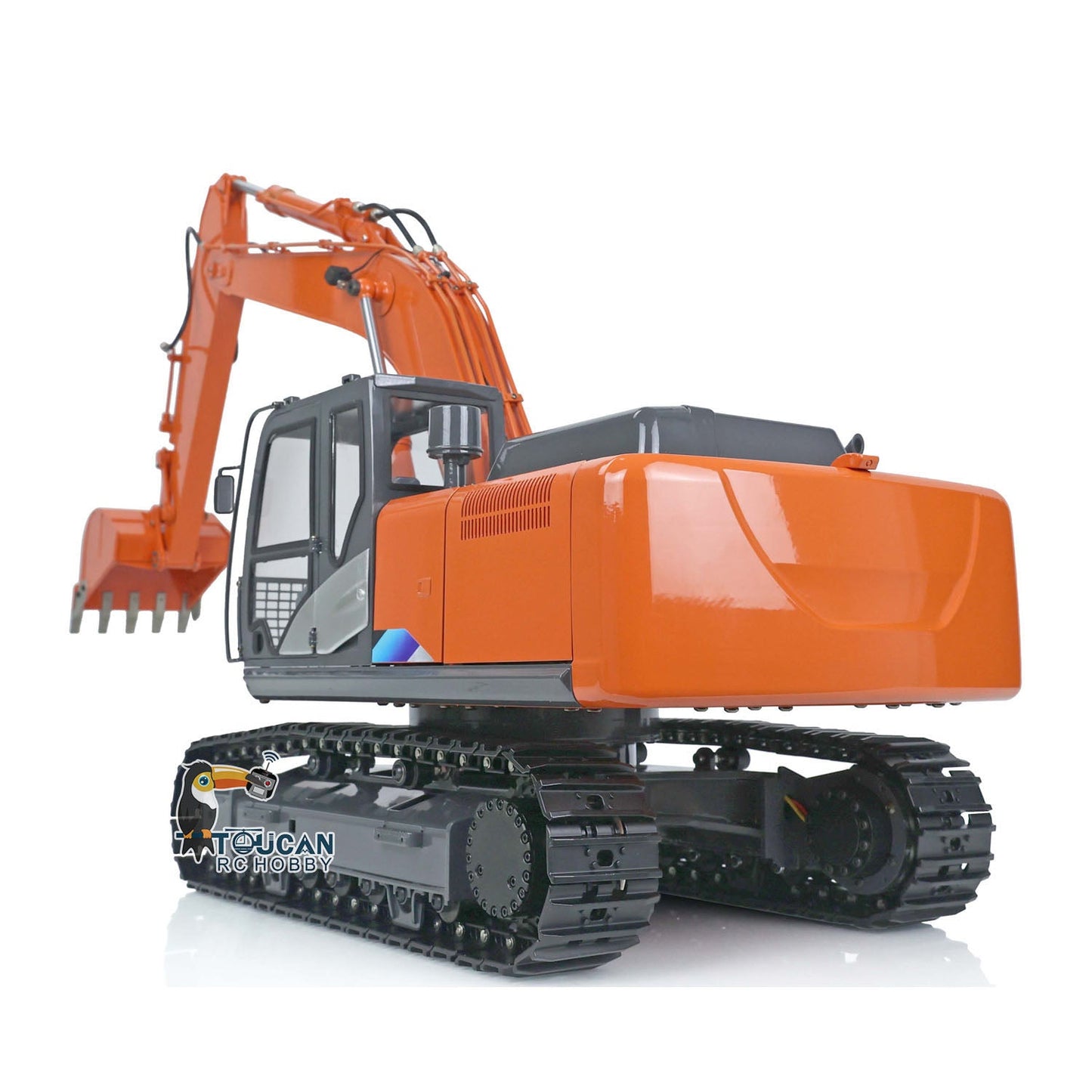 JZMODEL DIM H2 ZX210 Metal 1/12 RC Hydraulic Excavator Remote Control Digger Light System FS I6S Radio Construction Cars