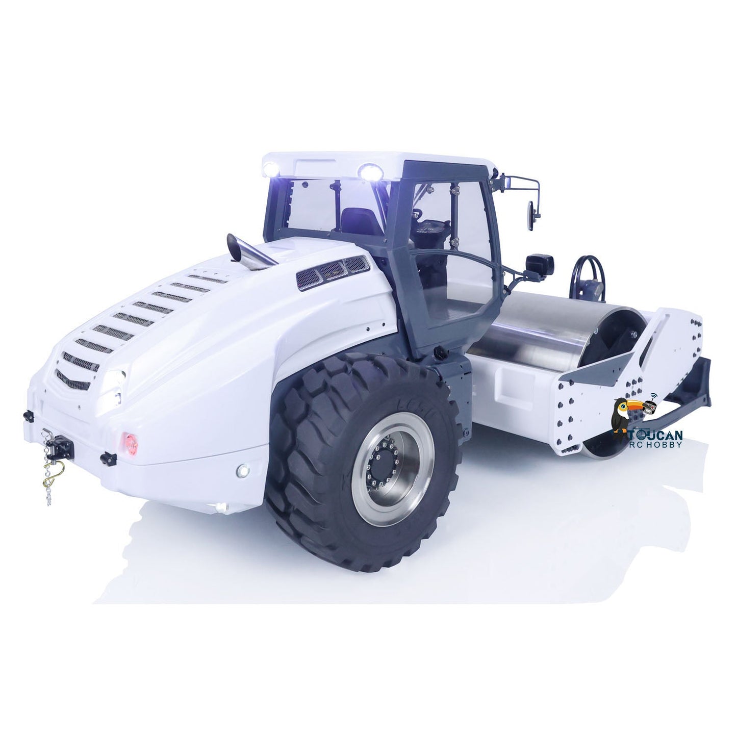 LESU 1/14 Aoue-H13i RC Hydraulic Road Roller Electric Engineering Metal Vehicle Sound Light System ESC Motor Assembled