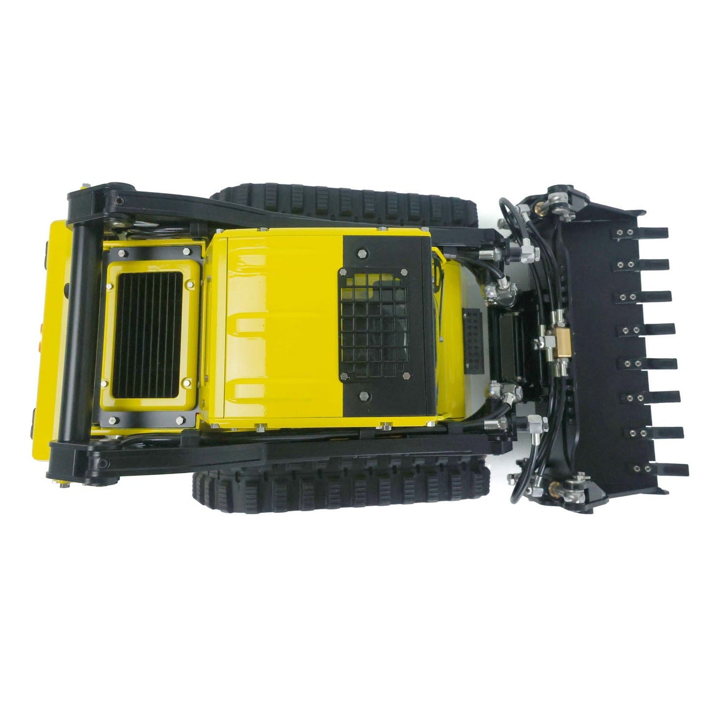 LESU 1/14 Scale Aoue LT5 Skid-Steer Loader Radio Control Tracked Dozer Metal Assembled Blade Openable Bucket Gripper Hay Clamp