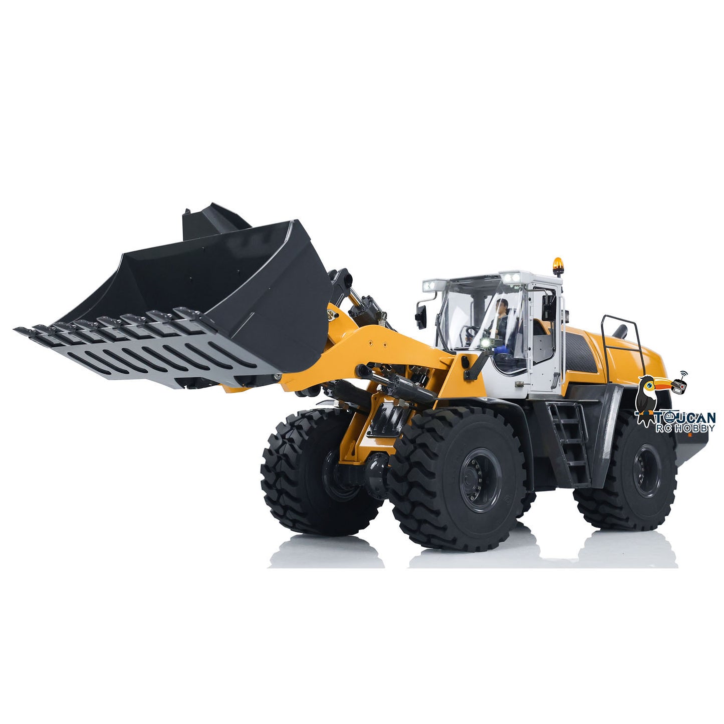 Sold Out Fast Shipping XDRC 580 1/14 Metal RC Hydraulic Loader RTR Engineering Vehicles Smoke Lights