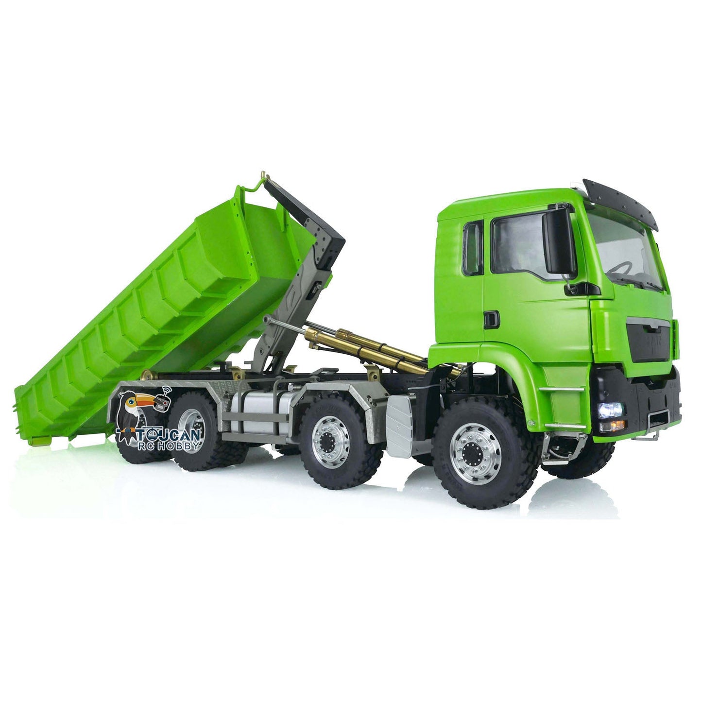 LESU 1/14 RC Hydraulic Dumper Truck 8x8 for TGS Roll On/Off Tipper Car Model