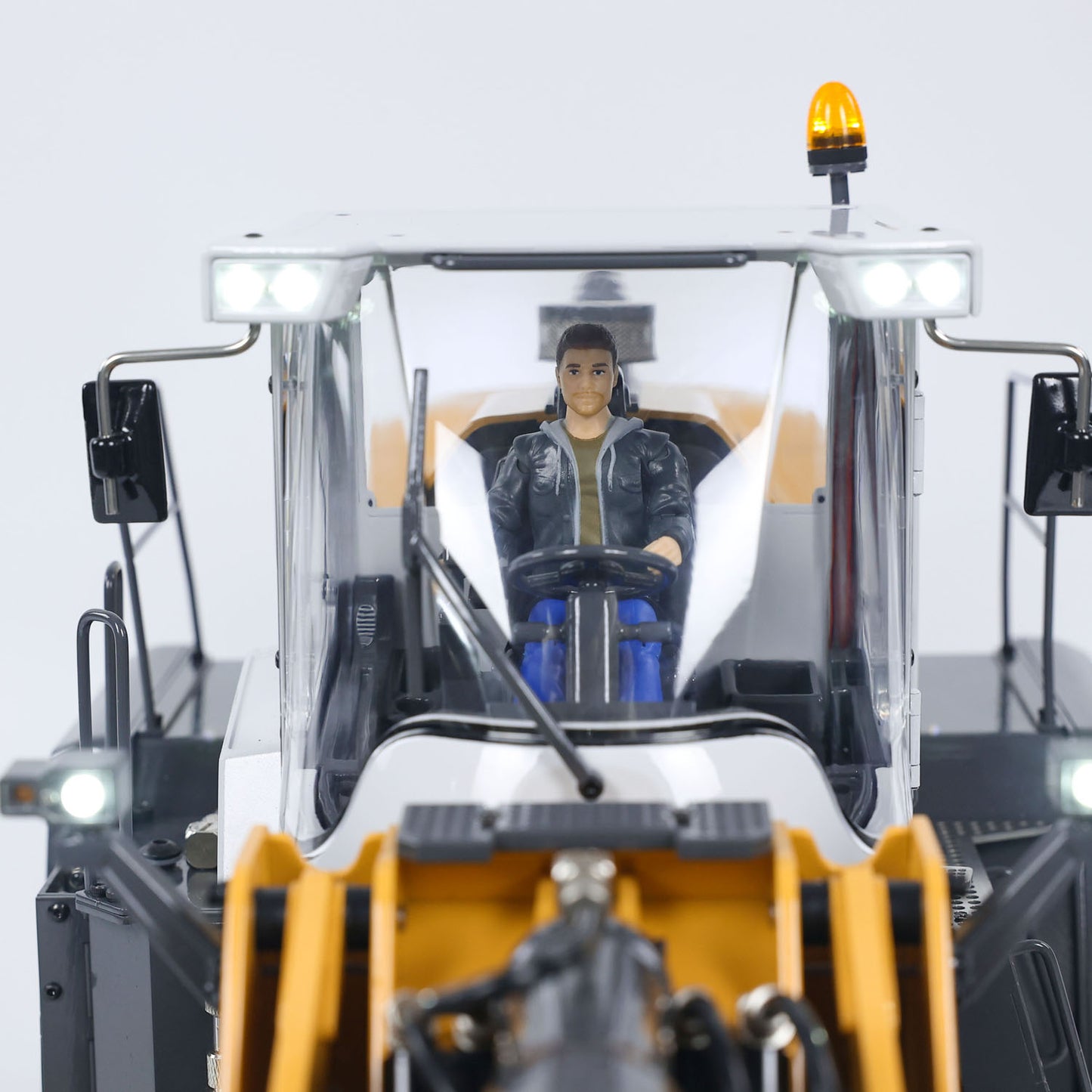 US STOCK XDRC 580 1/14 Metal RC Hydraulic Loader RTR Engineering Vehicles Smoke Lights