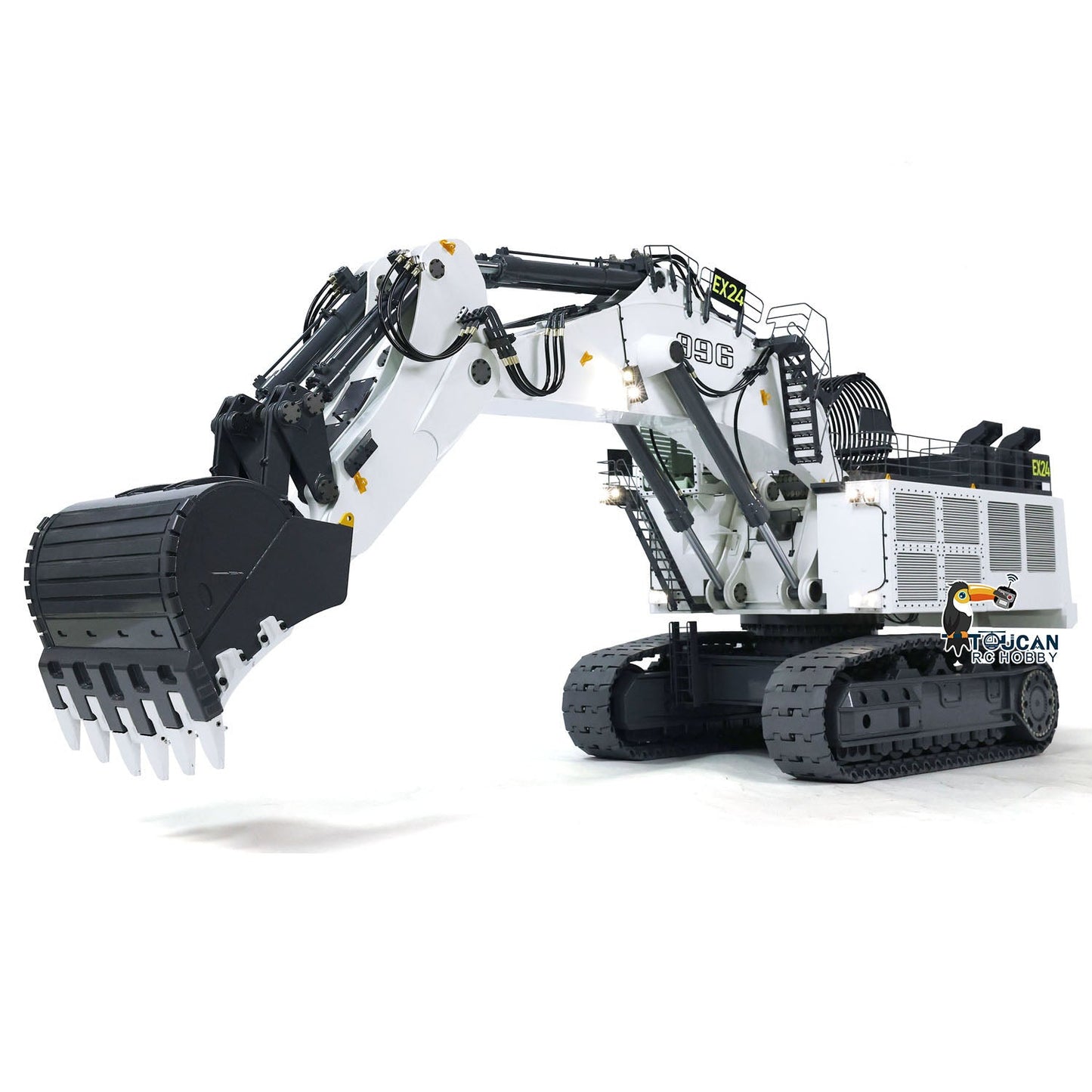 1/20 Scale Metal RC Hydraulic Equipment Remote Controlled Excavator for 996 Taranis XE Radio Digger Painted Assembled