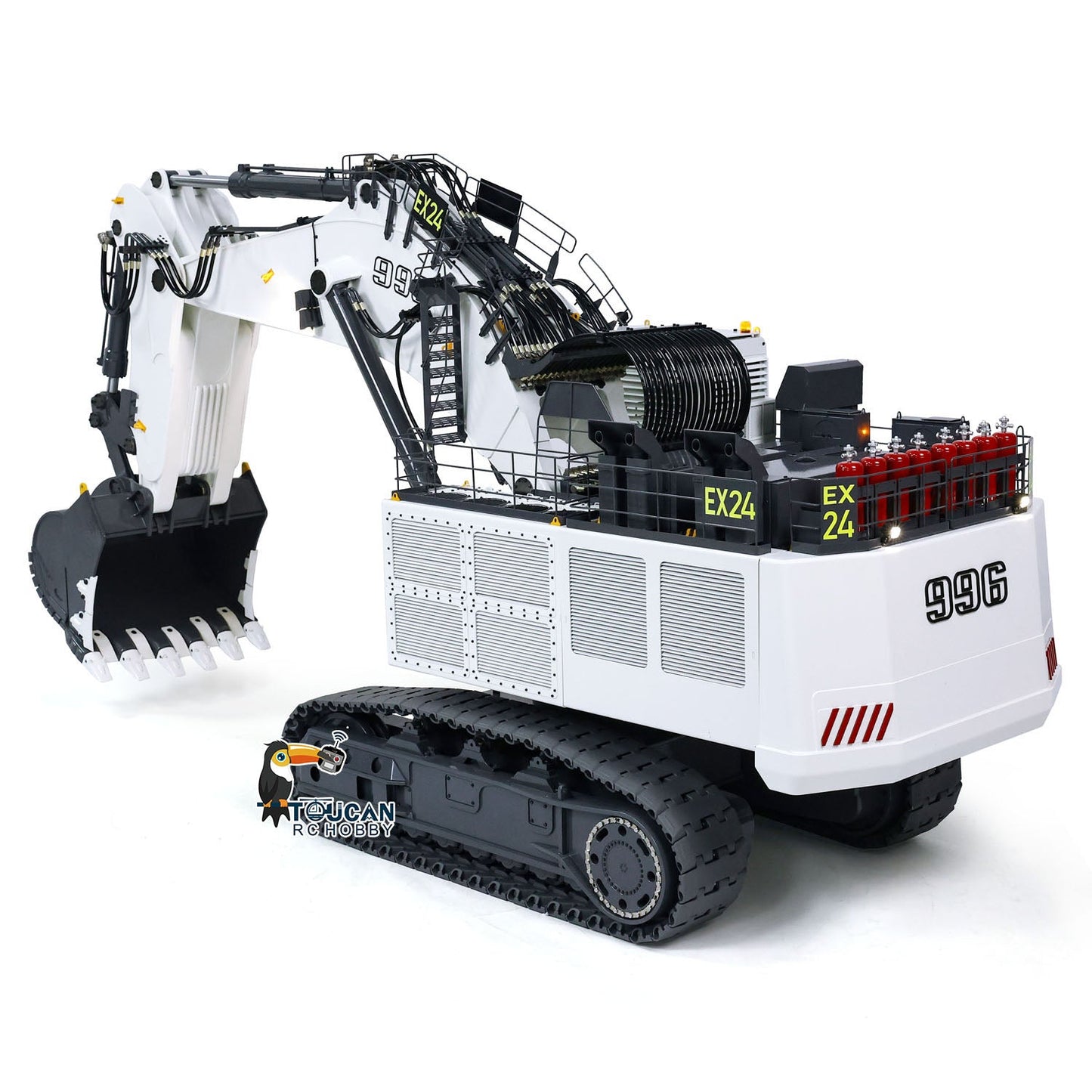 1/20 Scale Metal RC Hydraulic Equipment Remote Controlled Excavator for 996 Taranis XE Radio Digger Painted Assembled