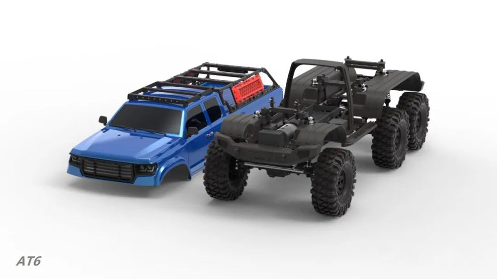 CROSSRC AT6 1/10 6x6 6WD RC Off-Road Vehicles Electric Cars Remote Control Car W/ Two-speed Transmission DIY Hobby Model