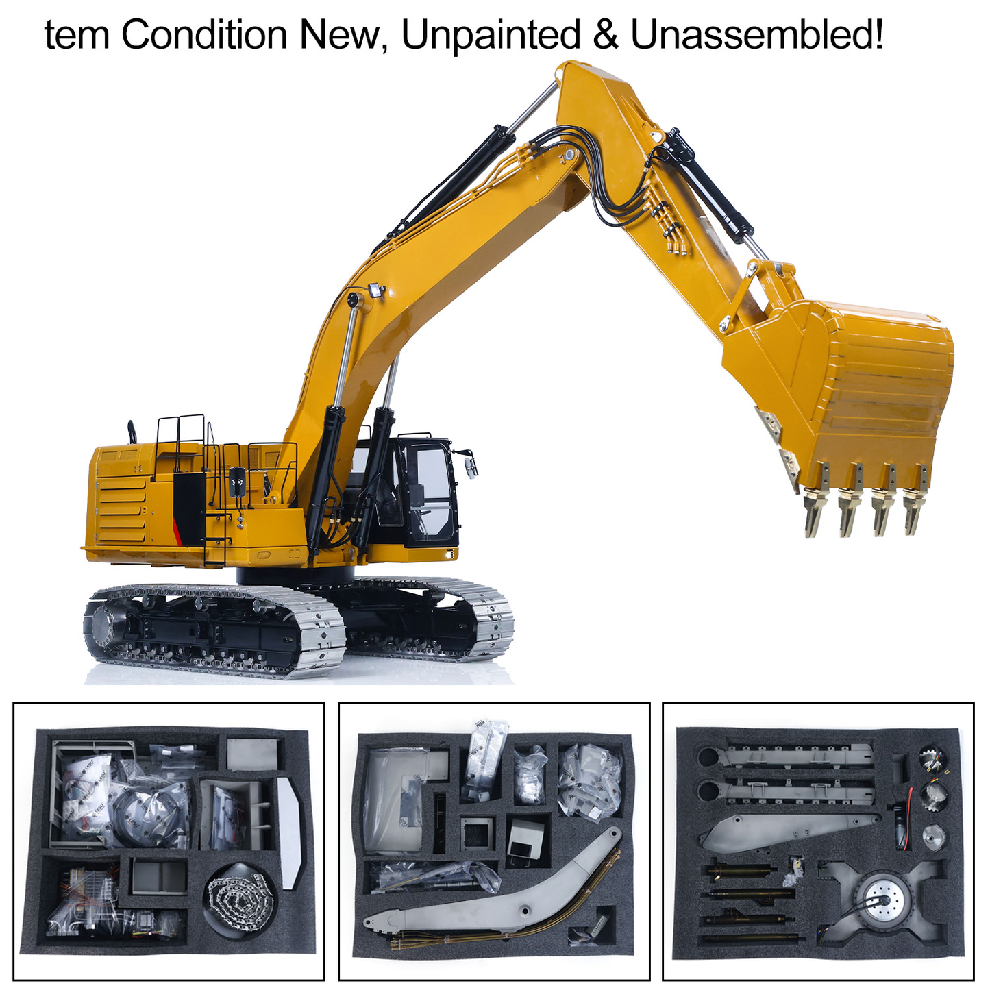 Finished LESU 1/14 Hydraulic RC Excavator 374 C374F Radio Controlled Digger RTR Heavy Machine Construction Car PL18EV LITE Battery Ready to Run