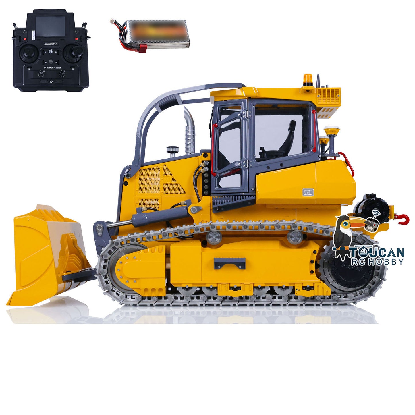 LESU 1/14 RTR Hydraulic RC Bulldozer 850K PL18EV Lite Radio Control Dozer Model 440*241*247 Ready to Run Light Sound