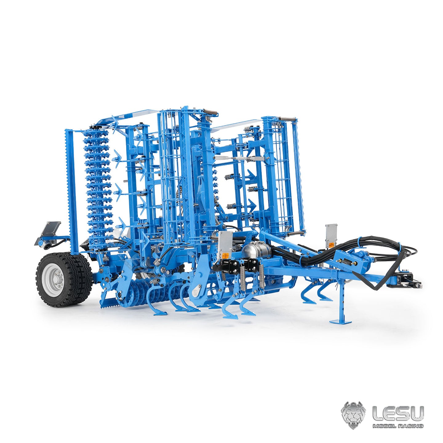 LESU Metal K500 Seedbed Pre-sowing Soil Preparation Machine Planter Plough for 1/14 RC Hydraulic Tractor Car AOUE 1050 Model