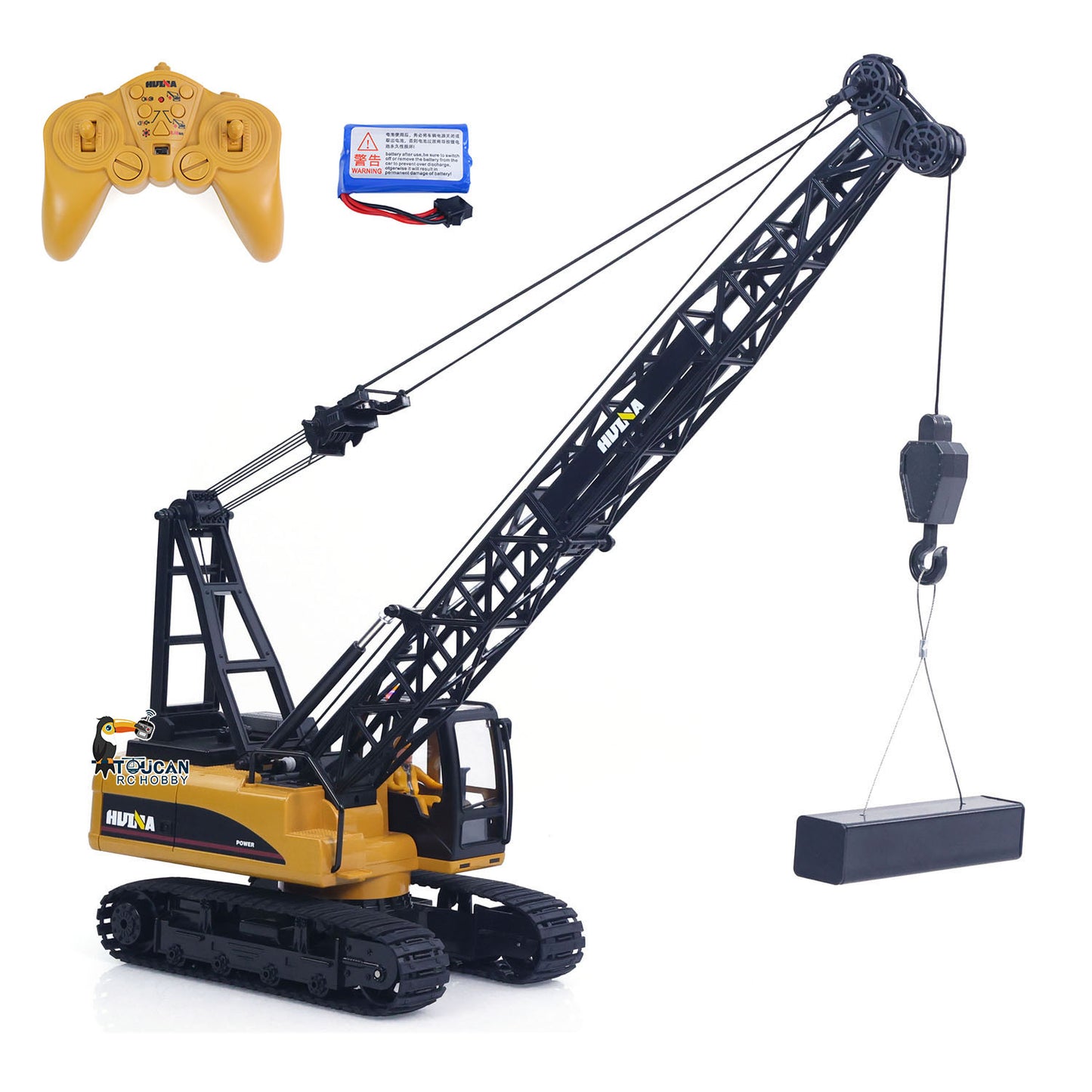 US STOCK HUINA 572 15CH RC 1/14 Construction Crane Truck Tower Excavator Model Car Toy