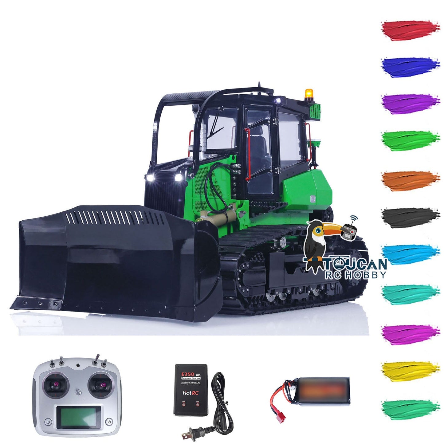 LESU Aoue 850K 1/14 RC Hydraulic Dozer Metal Remote Controlled Bulldozer Painted Assembled Hobby Model Emulated Vehicle