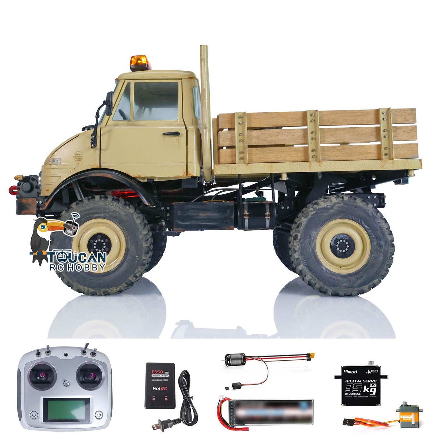 1/10 4x4 LESU RC Off-Road Vehicles RTR UM406 Crawler Trucks Brushless Motor ESC 2 Speed Transmission Sound Light System Model Gift