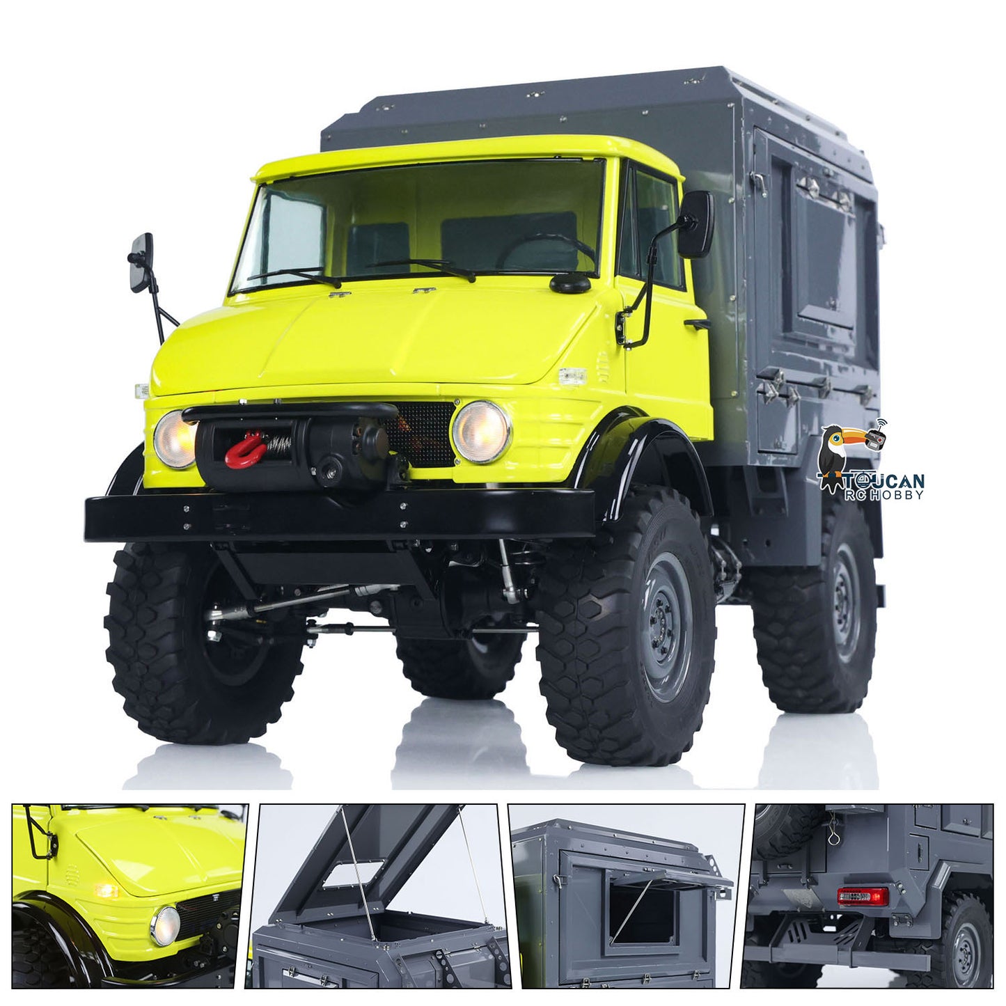 Metal LESU 1/10 4*4 RC Off-road Car RAVE-UM406 Electric Remote Control Recreational Vehicle 2Speed Gearbox Winch