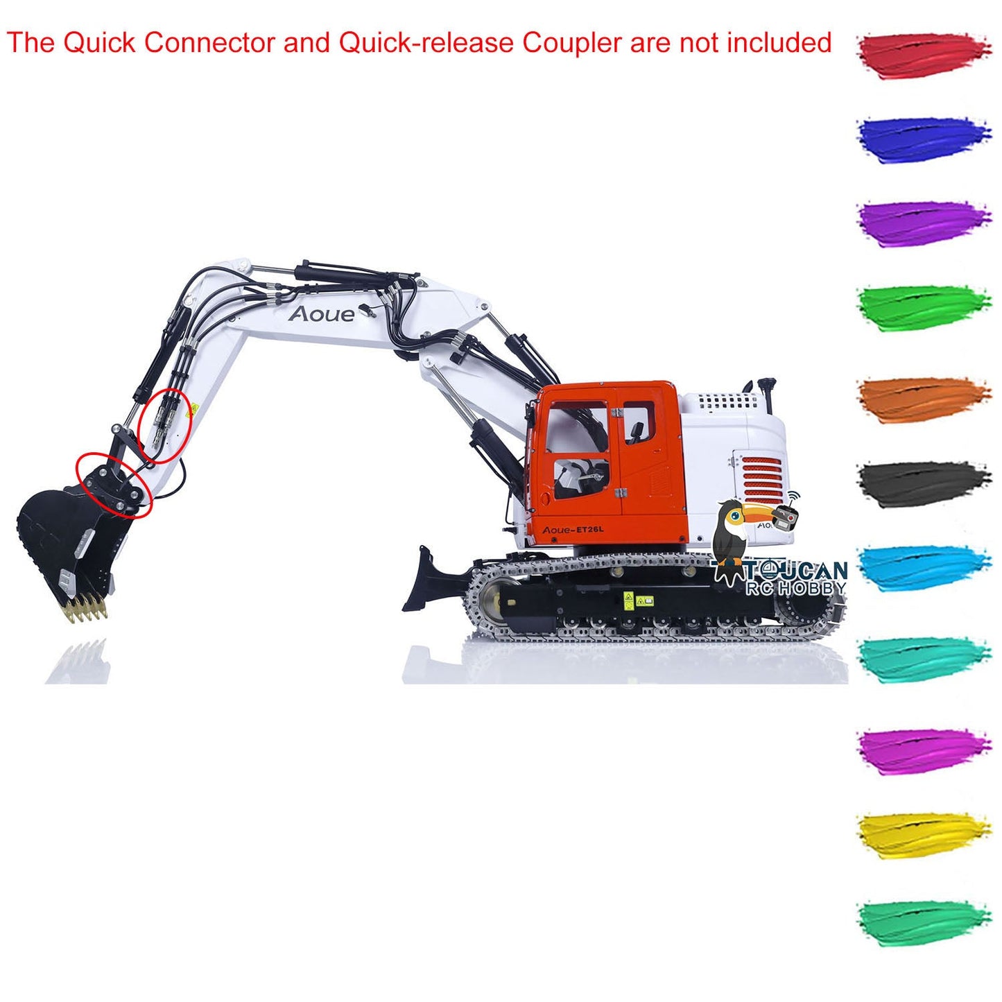 LESU Metal Aoue ET26L 1/14 Hydraulic RC Excavator Assembled Painted Radio Control Digger Hobby Model Emulated Contruction Vehicle