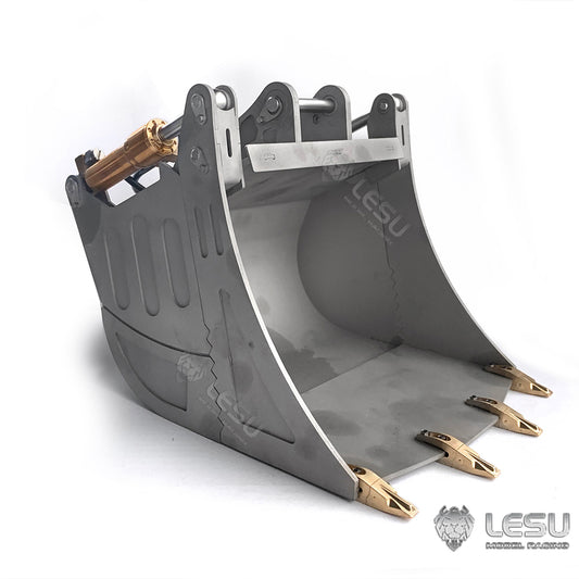 1/14 Metal Openable Bucket for LESU RC Hydraulic Equipment Excavator ET35 Remote Controlled Digger Spare Parts Hobby Model