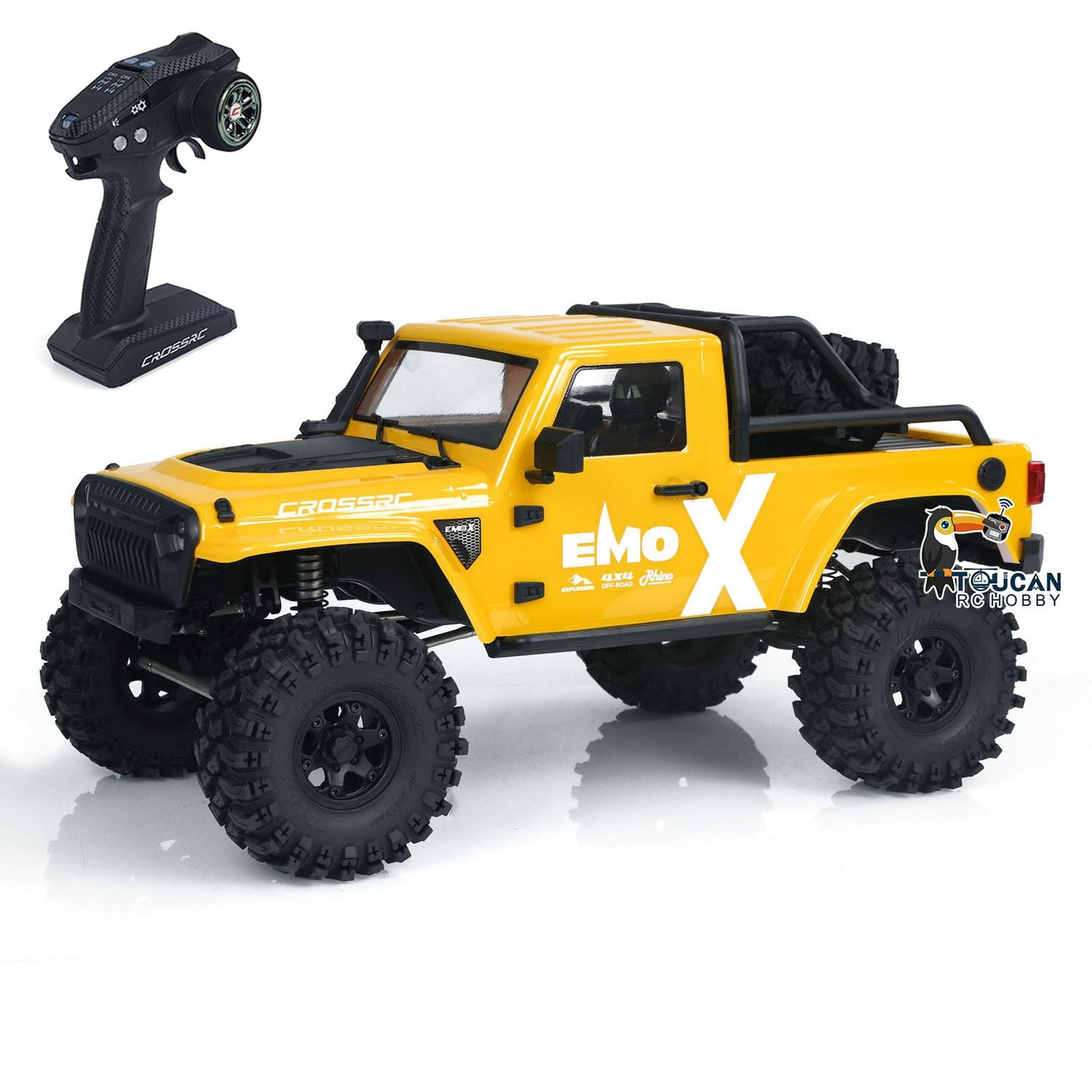 CROSSRC 1/8 Painted RC Crawler Car 4X4 EMO X Remote Control Off-road Vehicles PNP Hobby Models Emulated Vehicle Toys