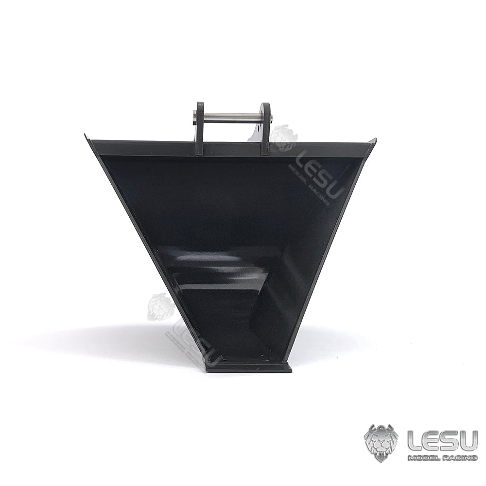 Metal Trapezoid Narrow Bucket for 1/14 LESU ET35 RC Hydraulic Excavator Remote Controlled Digger DIY Spare Parts