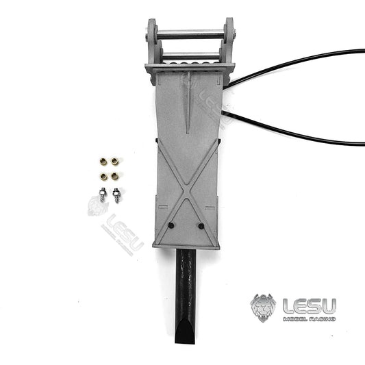 1/14 Hydraulic Metal Hammer for LESU RC Excavator Remote Controlled Digger Electric DIY Model B0001 374F Shovel Parts