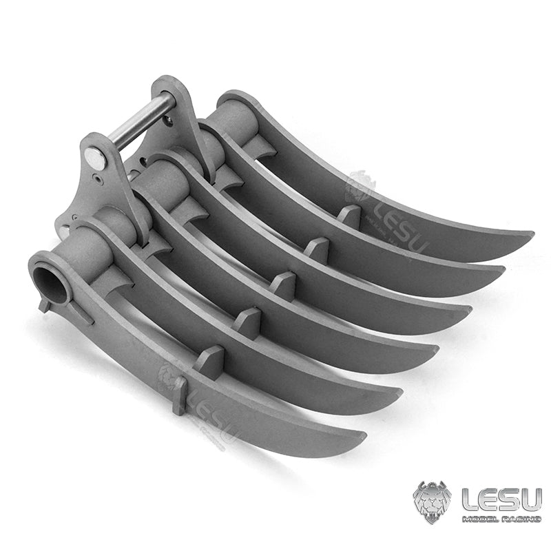 LESU Metal Nail Rake Bucket for 1/14 RC Hydraulic Equipment Radio Controlled Excavator ET35 Upgraded Parts DIY Accessories