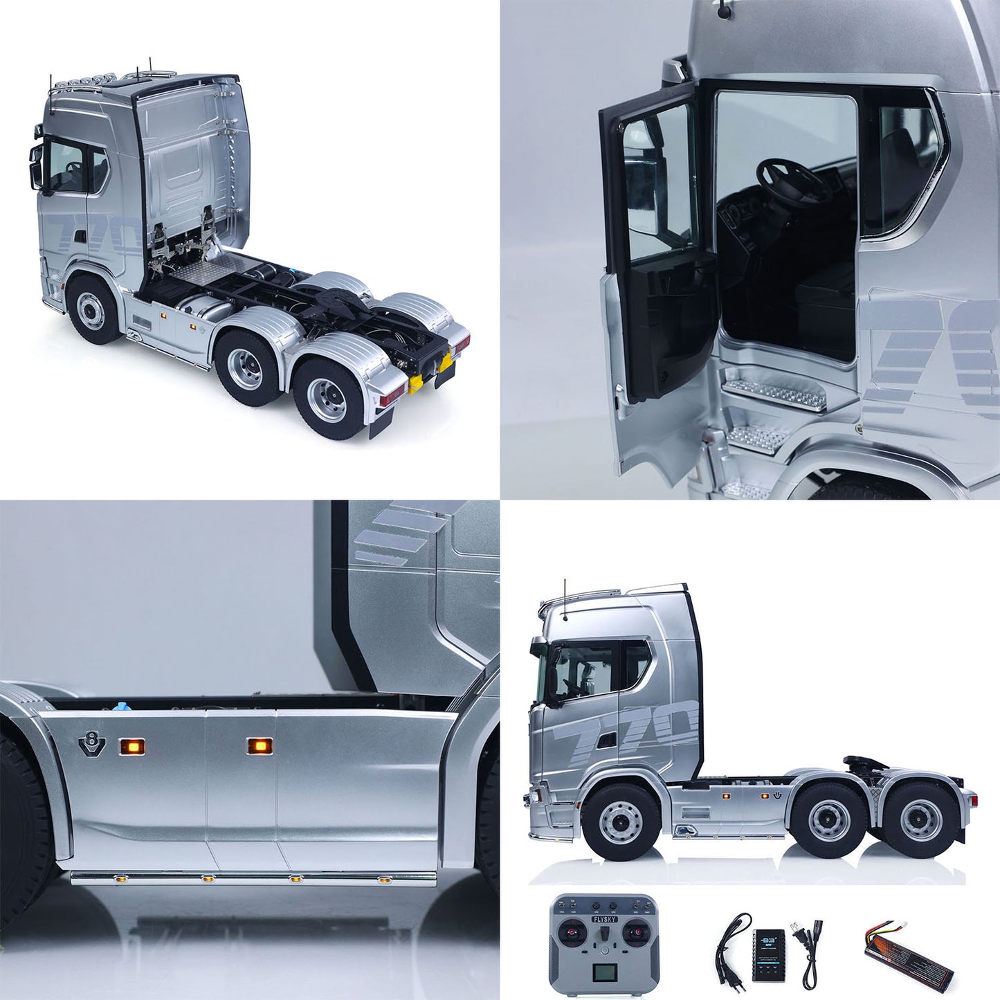 Fast Shipping 1/14 KABOLITE RC Tractor Car 770S 100 6x6 Romote Control Truck 2Speed Gearbox Differential Lock Vehicle 6WD Sound Light Model