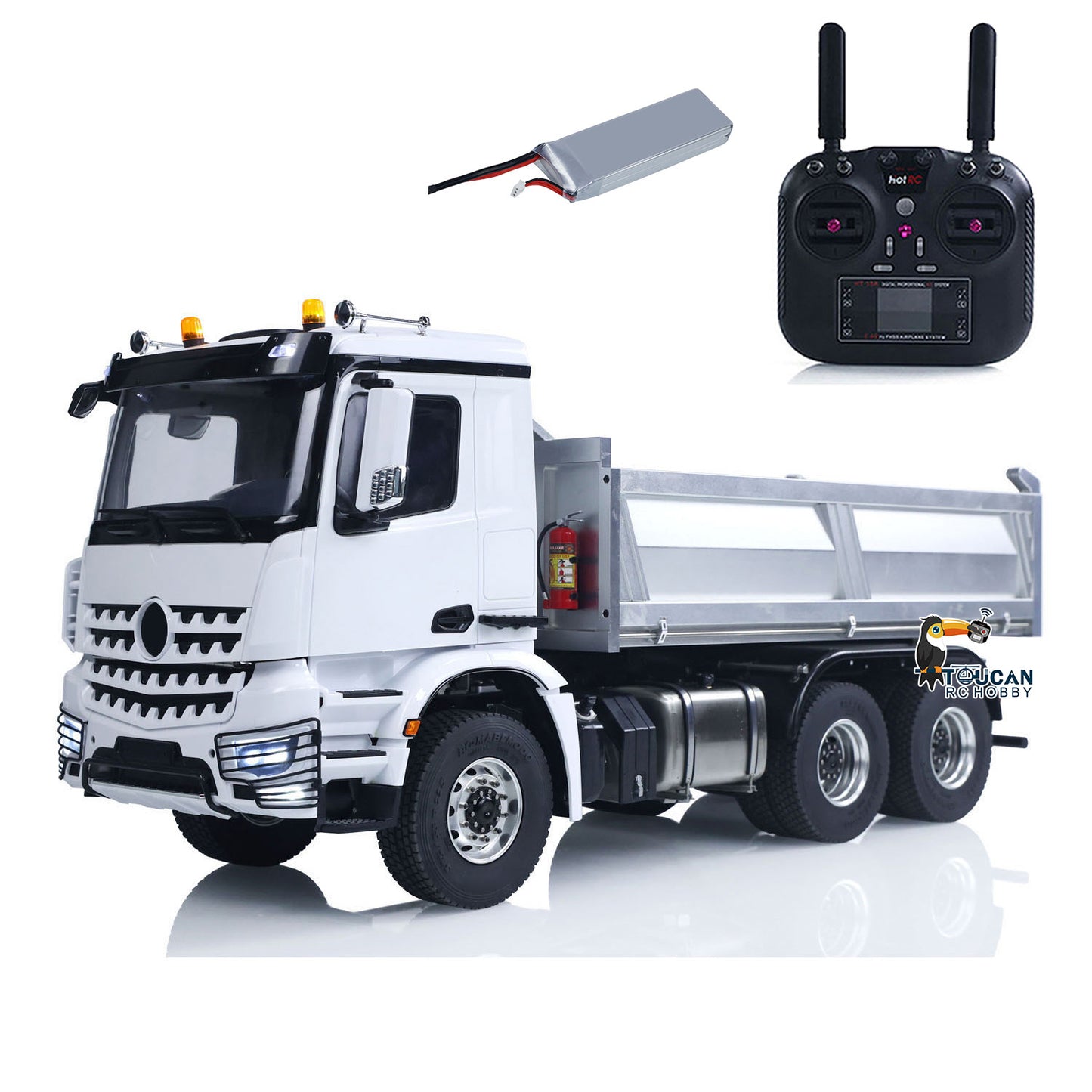 Fast Shipping 2Speed 3348 Metal Chassis 1/14 RTR RC Hydraulic Dumper Remote Control Tipper Model NO Lock Differential Axle Light Sound Battery