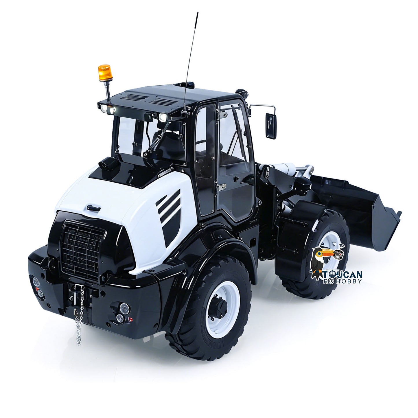 LESU 1/14 4X4 RC Hydraulic Loader Aoue WA100M-8 Metal Remote Control Construction Vehicle Model 4CH Valve Axle Lock Sound Light