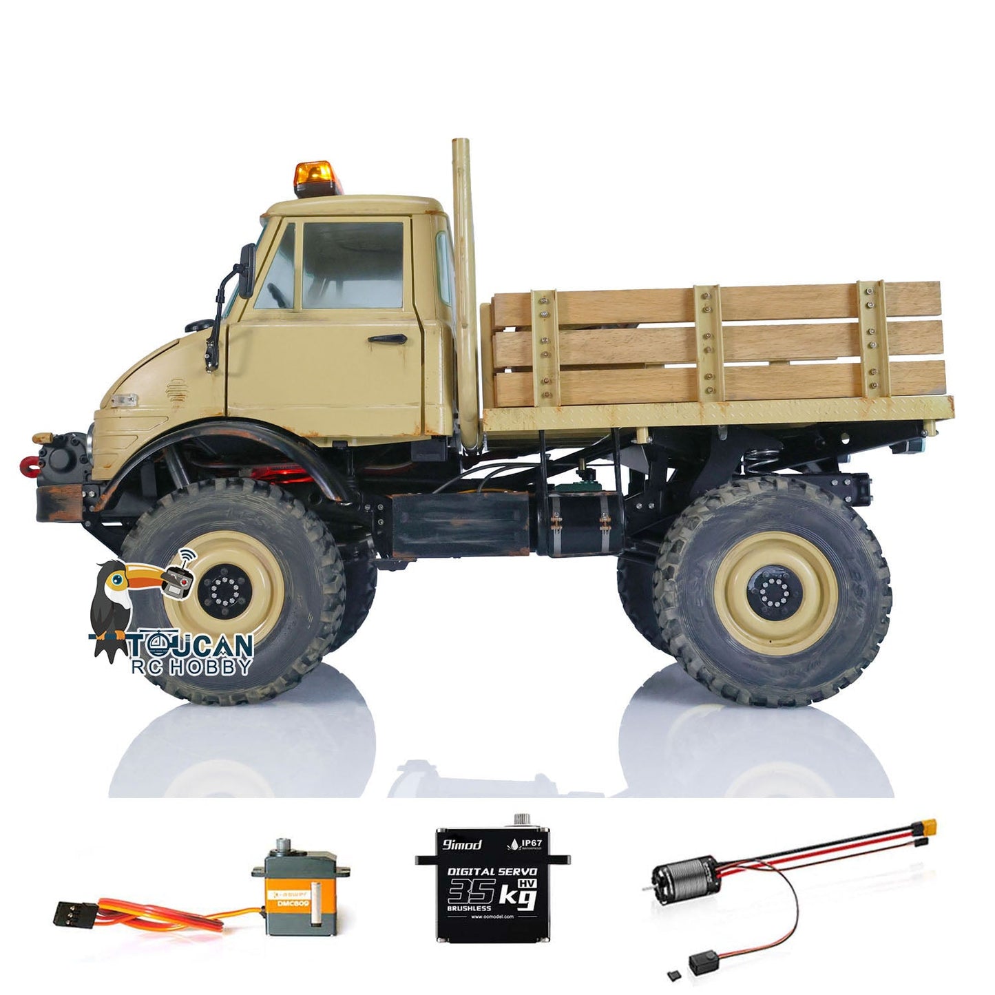 LESU 1/10 Scale 4*4 RTR UM406 RC Off-Road Vehicles Remote Controlled Crawler Trucks Brushless Motor ESC Painted Assembled