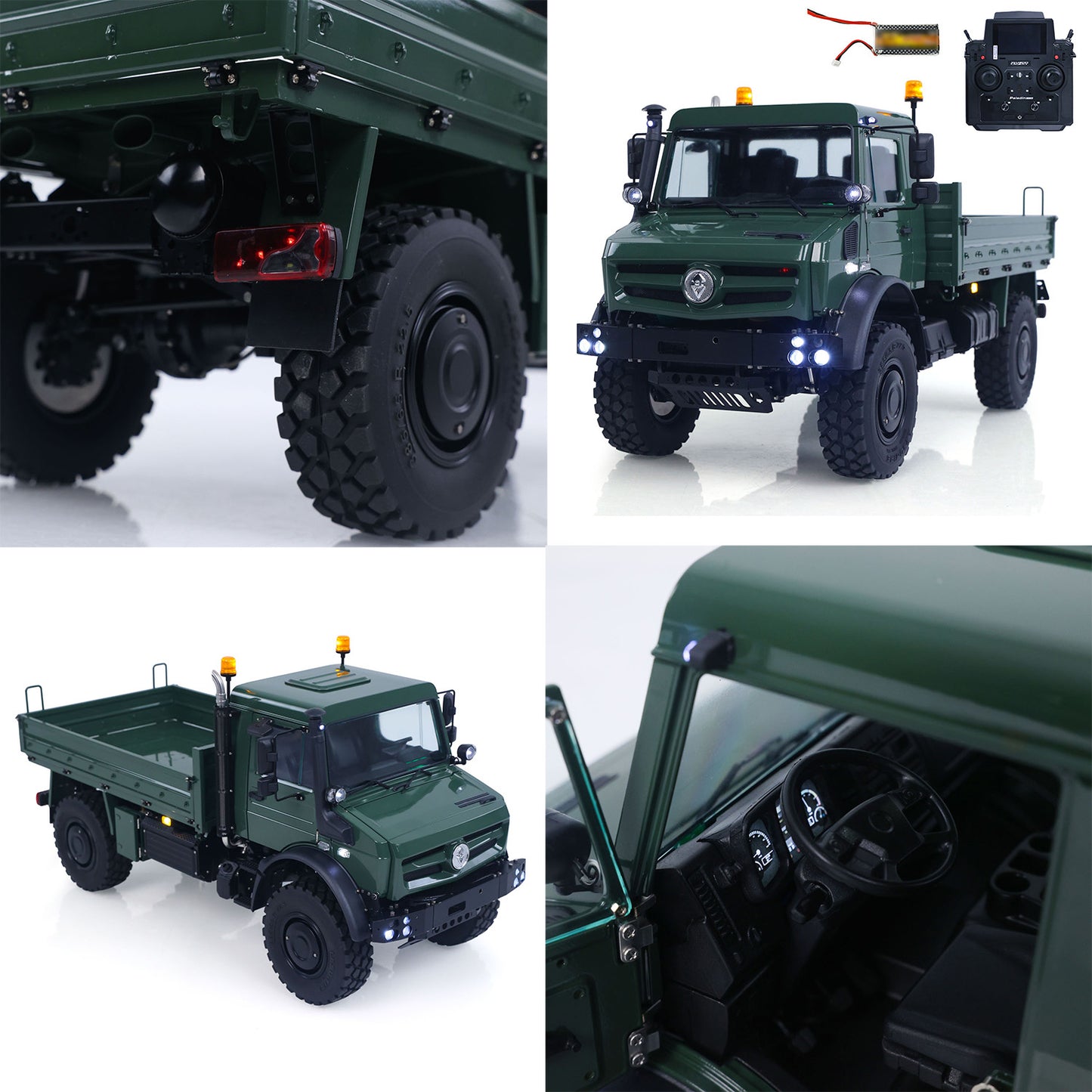RTR LESU U4023 4X4 1/14 RC Off Road Vehicle Metal ATV Remote Control Light Truck MT44023 Model Light Sound Wheel Reduction Differential Locks