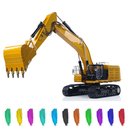 LESU C374F 1/14 Hydraulic RC Heavy Excavator Metal Radio Controlled Digger Construction Car Paladin PL18EV LITE 6CH Valve Brushless Motor Pump