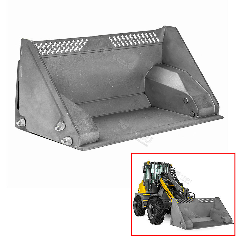 LESU AT1050 1/14 Hydraulic RC Fork Loader Painted Assembled Car Telescopic Arm Metal Sieve Shovel Rake Bucket Fork Gripper