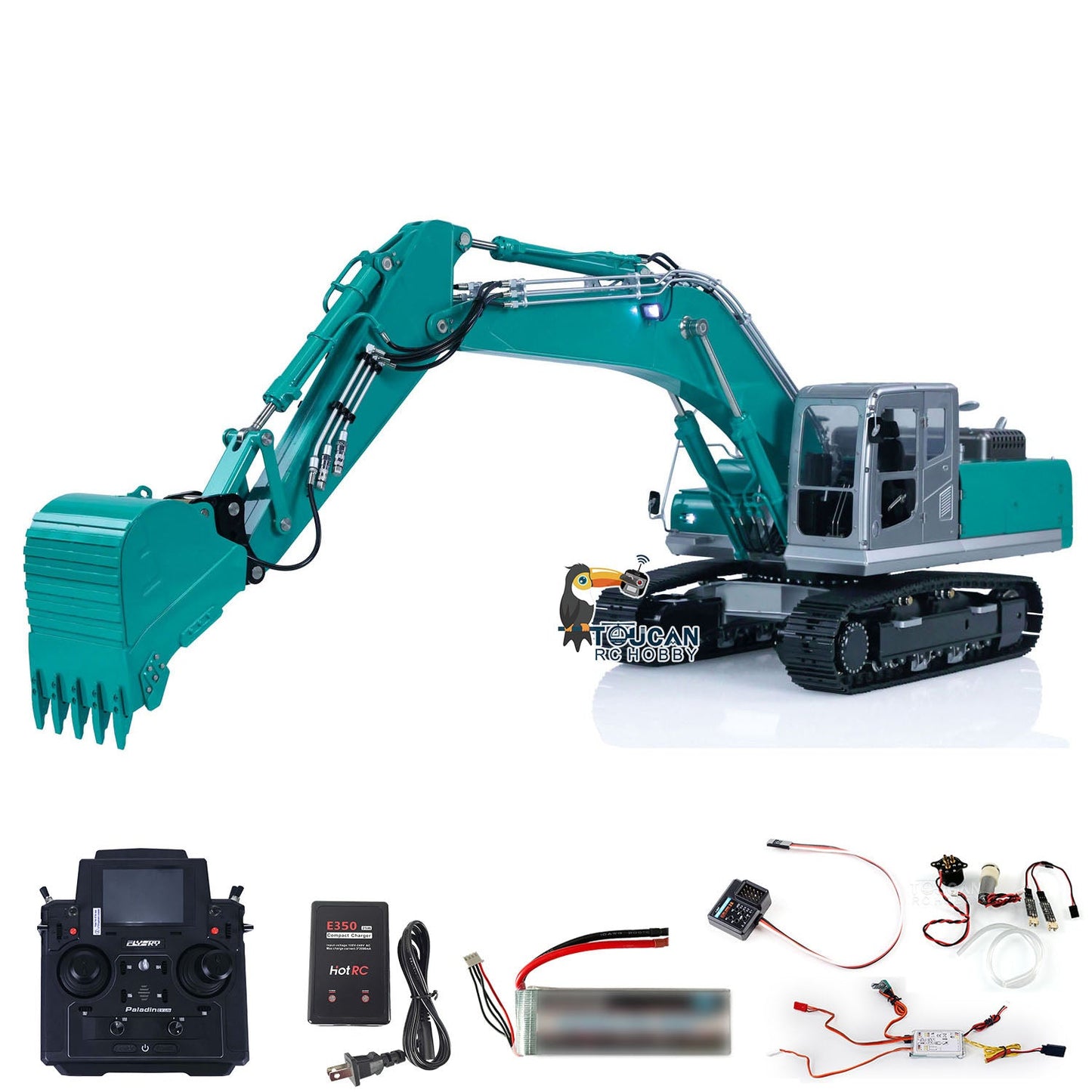 LESU 1/14 PC360 RC Hydraulic Excavator PL18EV Lite Remote Control Digger Assembled Painted Hobby Model DIY RTR PNP