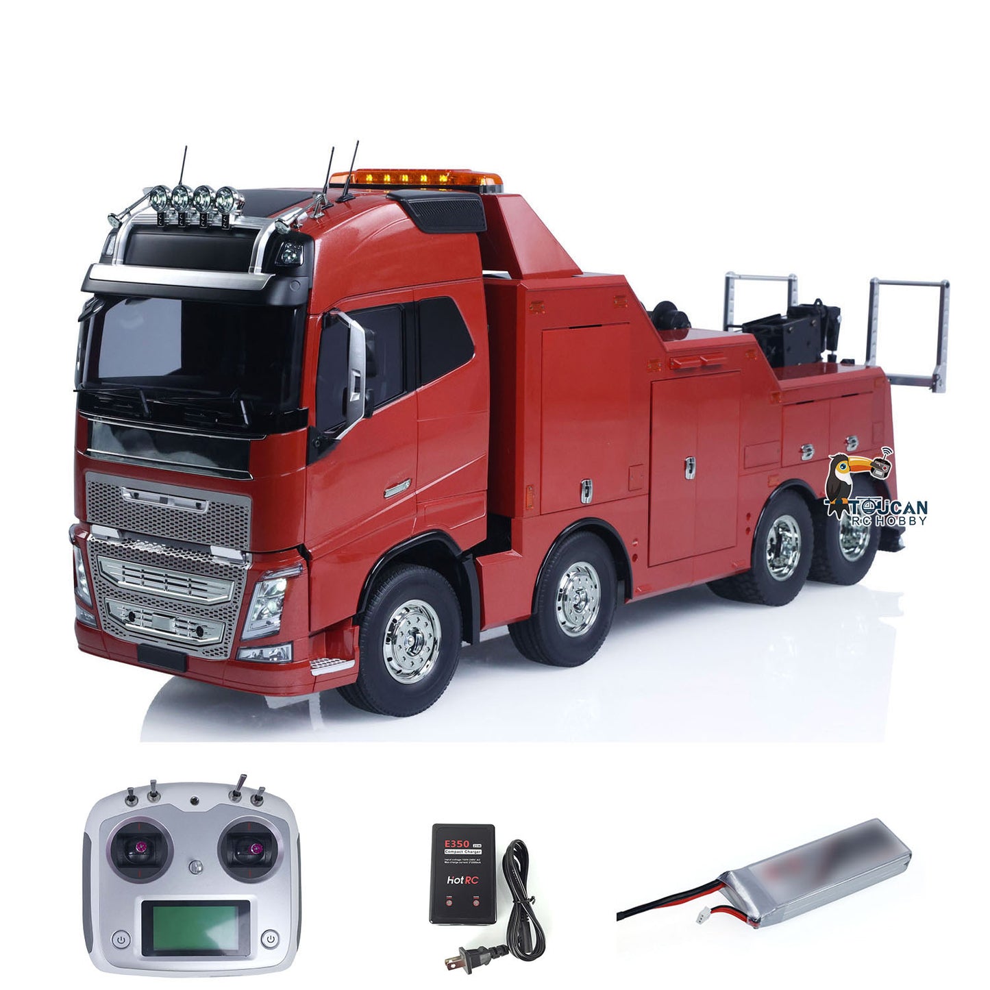 Customized DIY TAMIYA 56362 1/14 8x4 RC Wrecker Tow Truck Rescue Car FH16 RTR Electric Recovery Vehicles I6S Radio Battery Sound