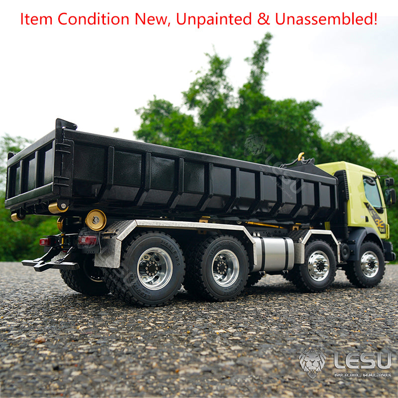 LESU 1/14 8x8 Roll On/Off Hydraulic RC Dumper Radio Controlled Tipper Truck Model
