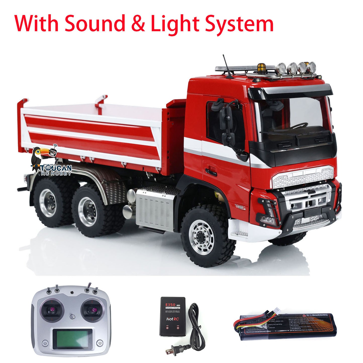LESU Metal 6x6 1/14 3-way RC Hydraulic Dumper Car Remote Control Dump Truck DIY Vehicle RTR Painted Assembled Upgraded