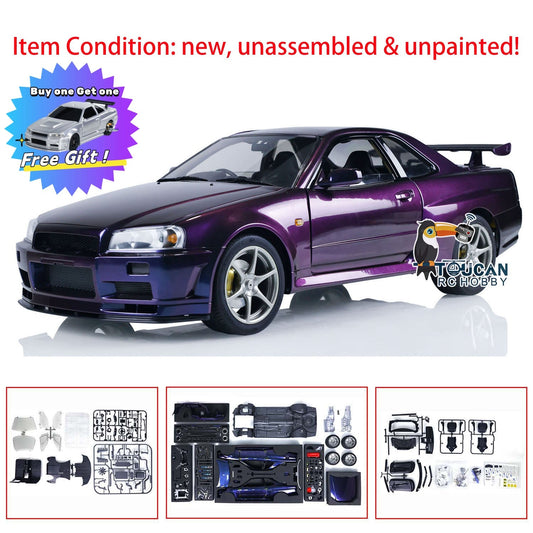 Capo 1/8 RC Racing Car Collection Radio Controlled Drift Vehicles R34 Model Limited Version Skyline Hobby Model DIY