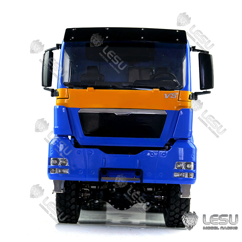 LESU 1/14 TGS Three-way RC Dumper Remote Controlled Truck Hydraulic Hobby Model Lights Sound ESC Cab 3Speed Gearbox