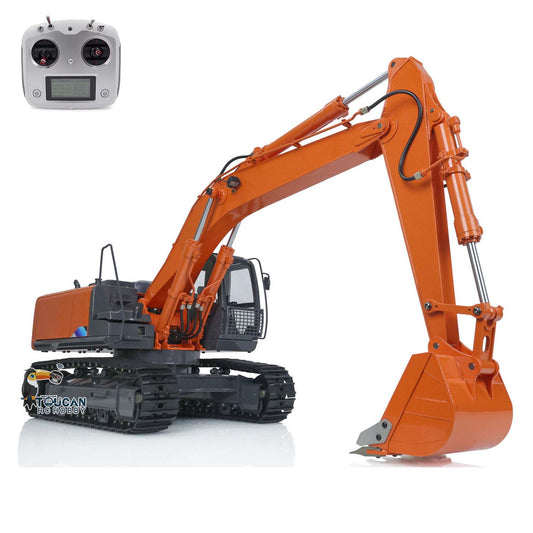 JZMODEL DIM H2 ZX210 Metal 1/12 RC Hydraulic Excavator Remote Control Digger Light System FS I6S Radio Construction Cars