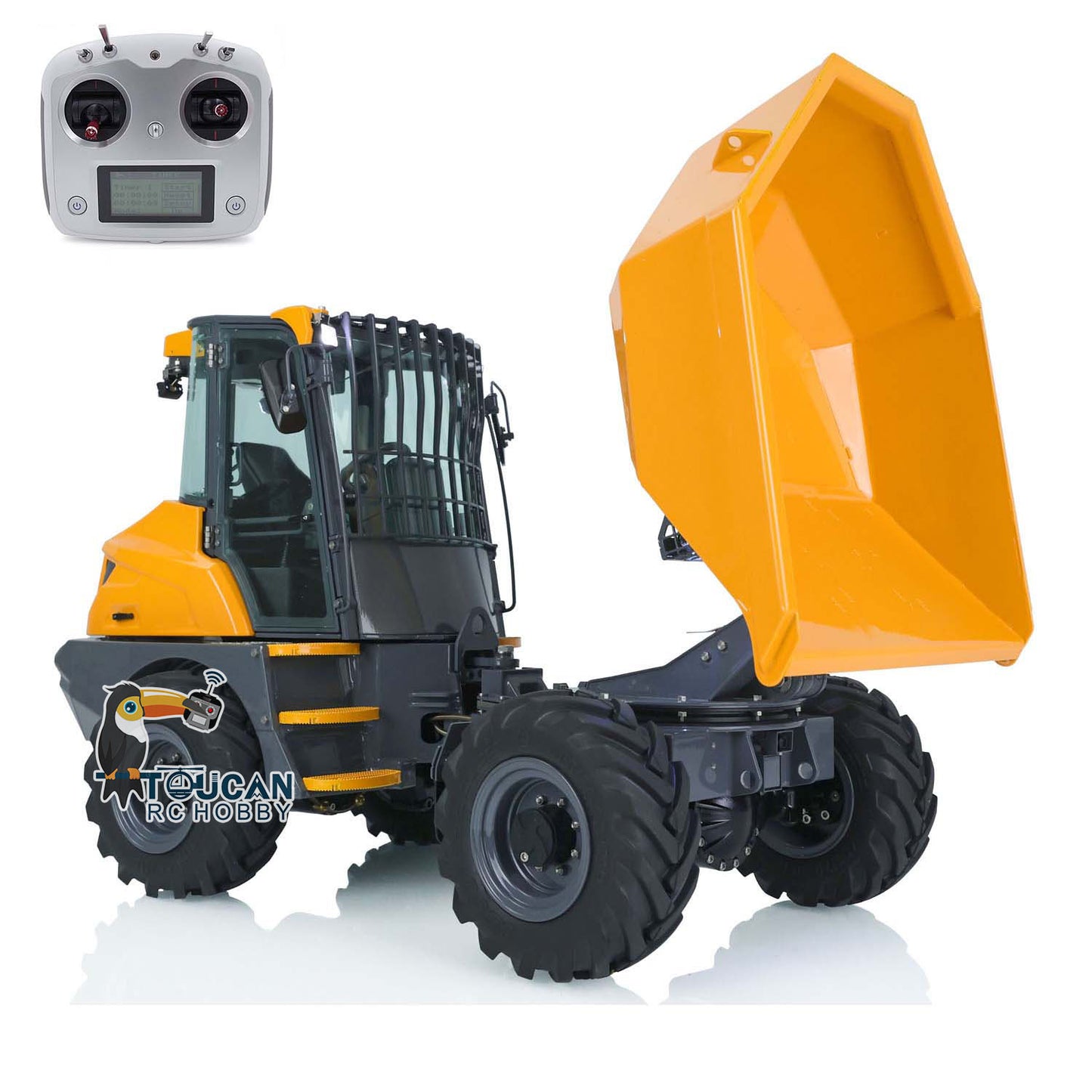 LESU 4*4 1:14 6MDX RC Hydraulic Equipment Remote Control Articulated Dump Truck Tipper Construction Vehicle DIY Model