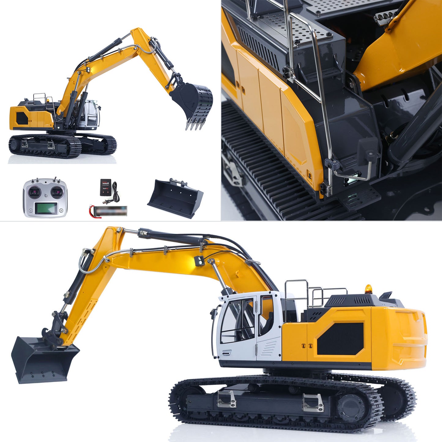 US STOCK 1/14 Hydraulic RC Excavator Ready to Run for 945 Remote Control Trucks