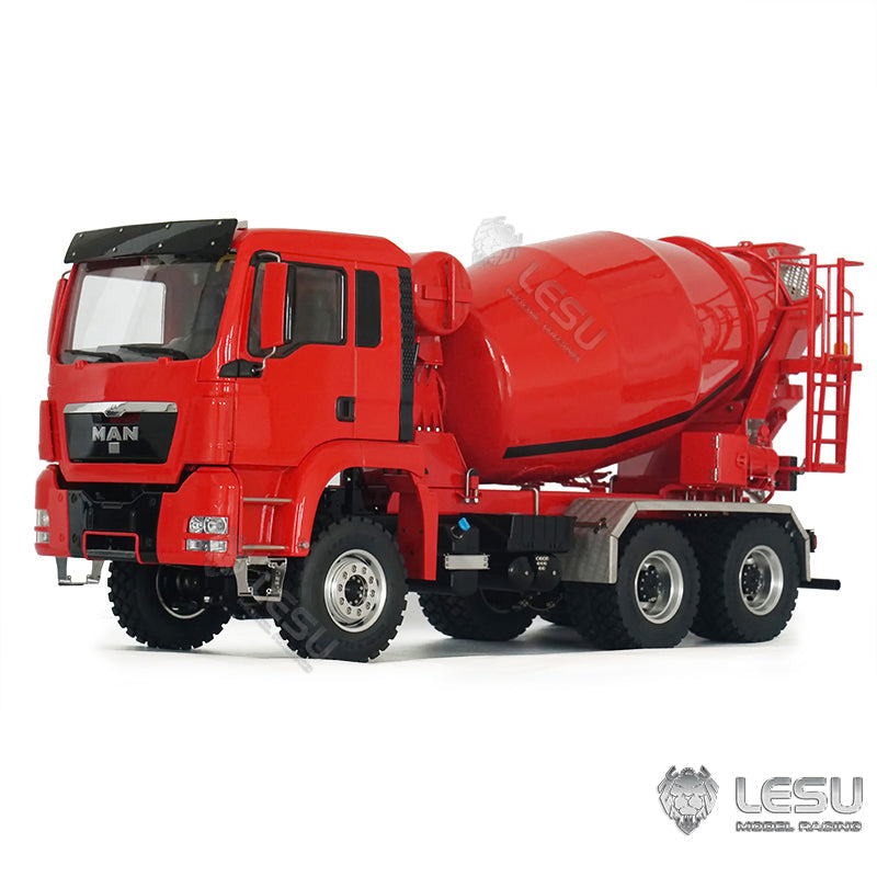 LESU Metal 6x6 1/14 Scale RC Mixer Truck for Remote Controlled Unpainted Agitating Lorry Concrete Car Model Motor Servo Sound Lights