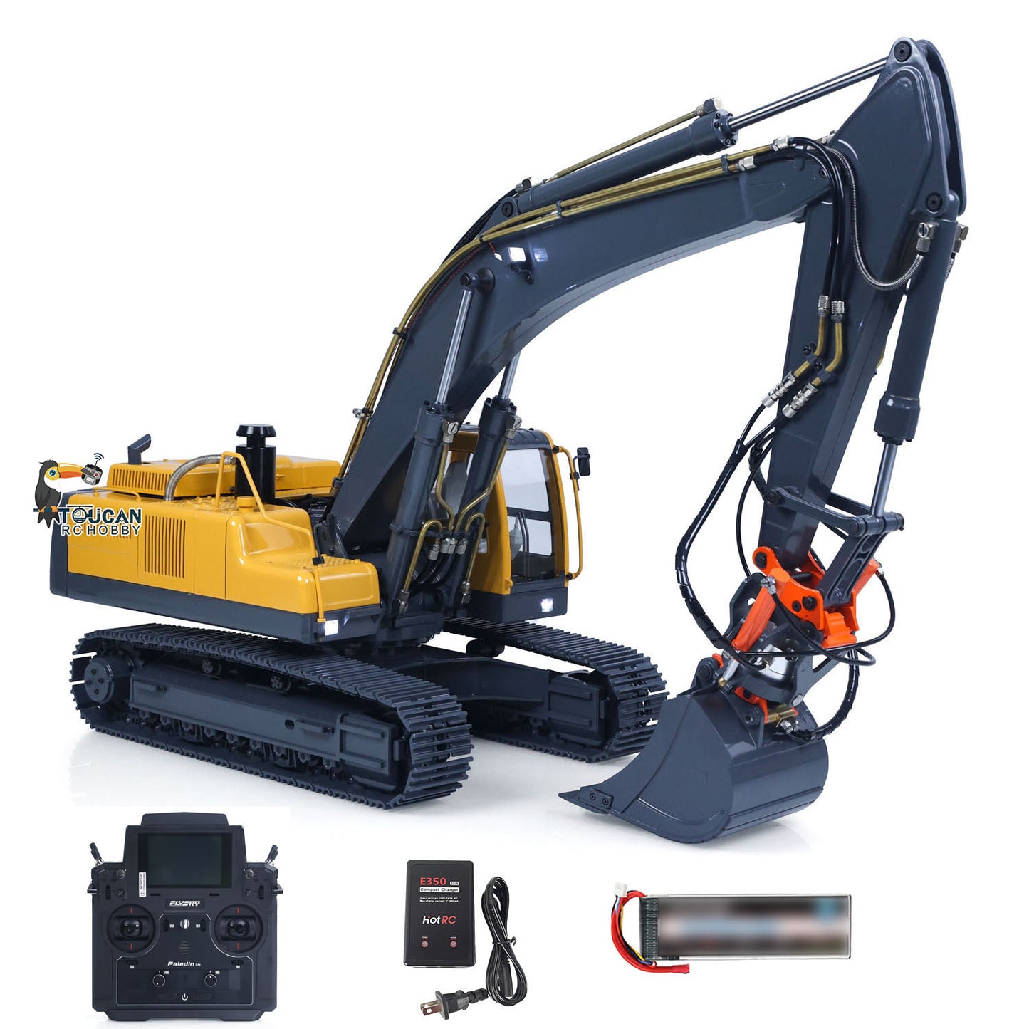 1/14 JDMODEL 106 V2 EC360 RC Hydraulic Excavator Upgraded Painted Assembled RTR Remote Control Digger Construction Vehicle Model