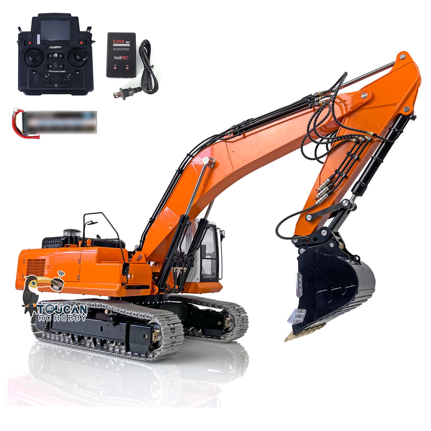 LESU PC360 1/14 RC Hydraulic Excavator RTR Metal PL18 Remote Controller