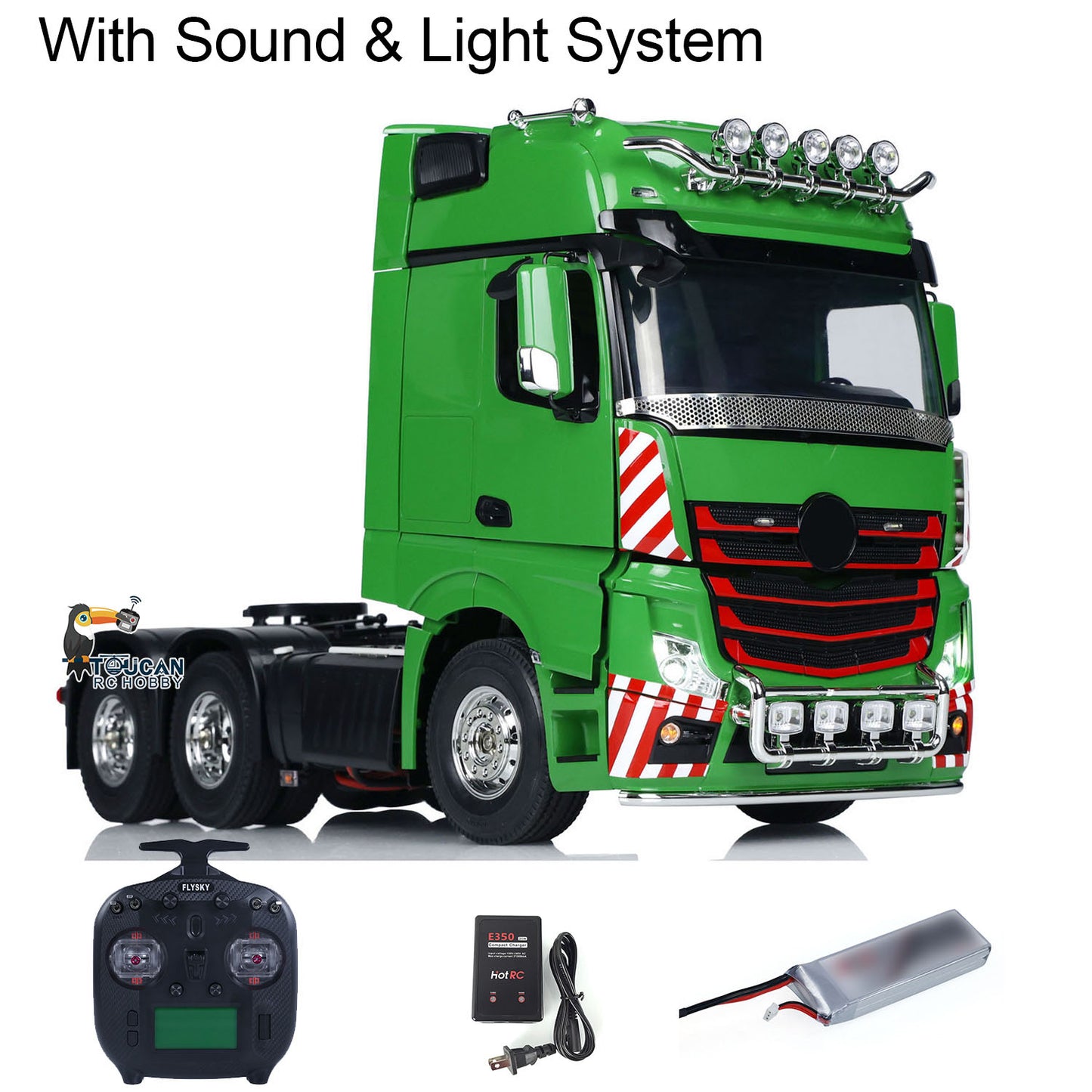 1/14 Metal RC Tractor Truck 6x4 3363 Ready to Run Remote Control Semi Truck with ST8 Radio System
