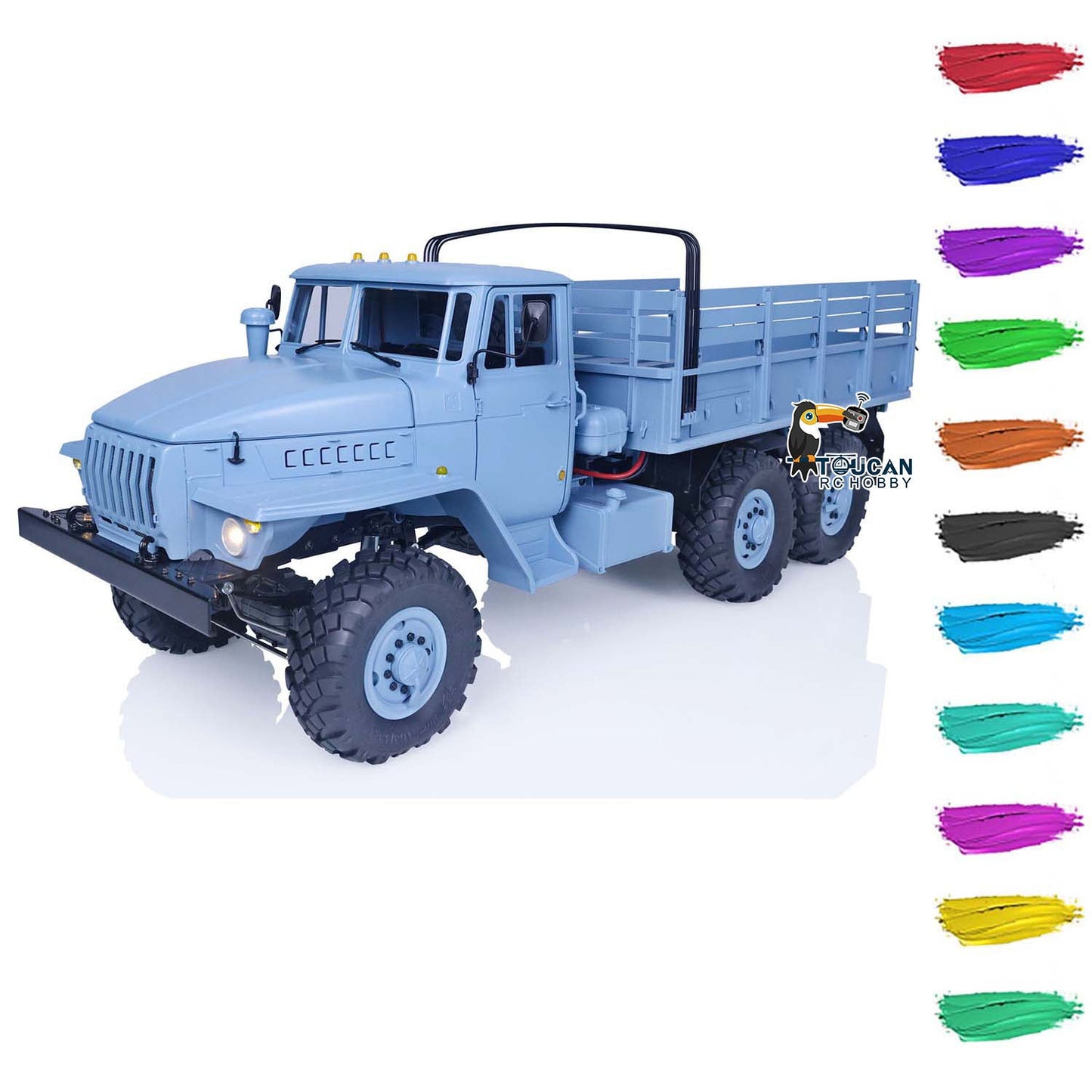 CROSSRC 1/12 6X6 Remote Control Military Truck UC6 RTR 6WD RC Off-road Car Emulated Model ESC Motor Light Sound System