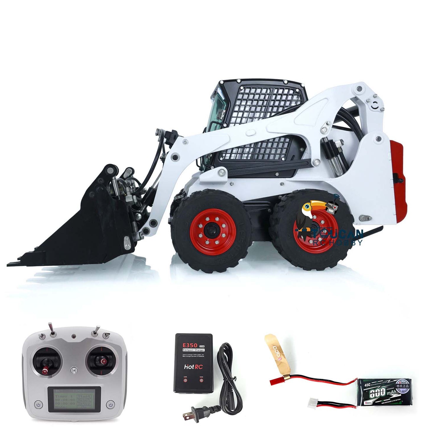 LESU Aoue LT5H 1/14 Hydraulic RC Loader Bobcat Wheeled Skid-Steer I6S Radio Car KIT/RTR DIY Simulation Model 286x148x147.4mm