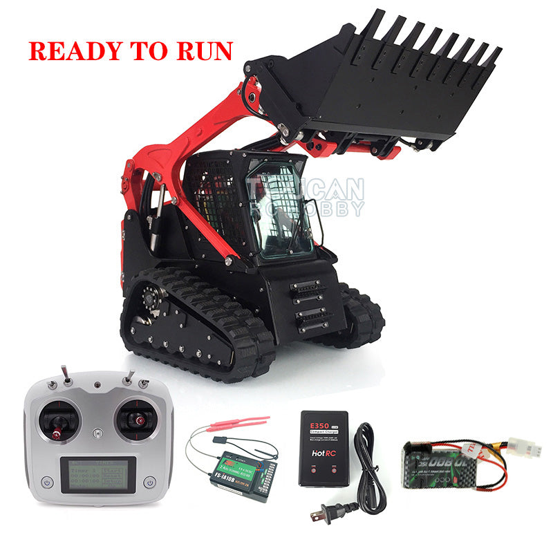 LESU 1/14 Aoue LT5 RC Hydraulic Skid-Steer Loader Remote Controlled Vehicle Electric Model I6S Radio Battery Model