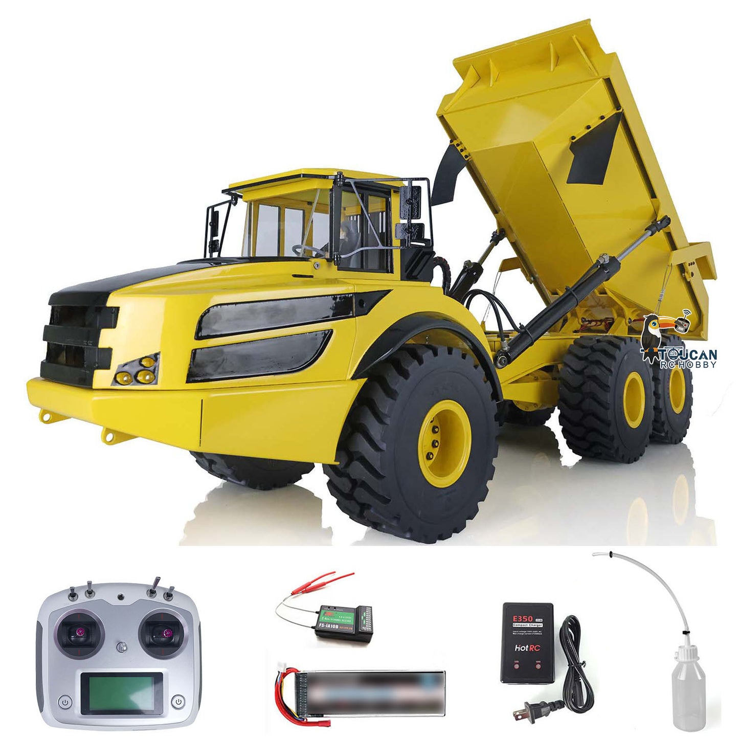 Fast Shipping 1/14 6*6 Metal Hydraulic Lifting RC Articulated Truck Dumper Tipper RTR MODEL