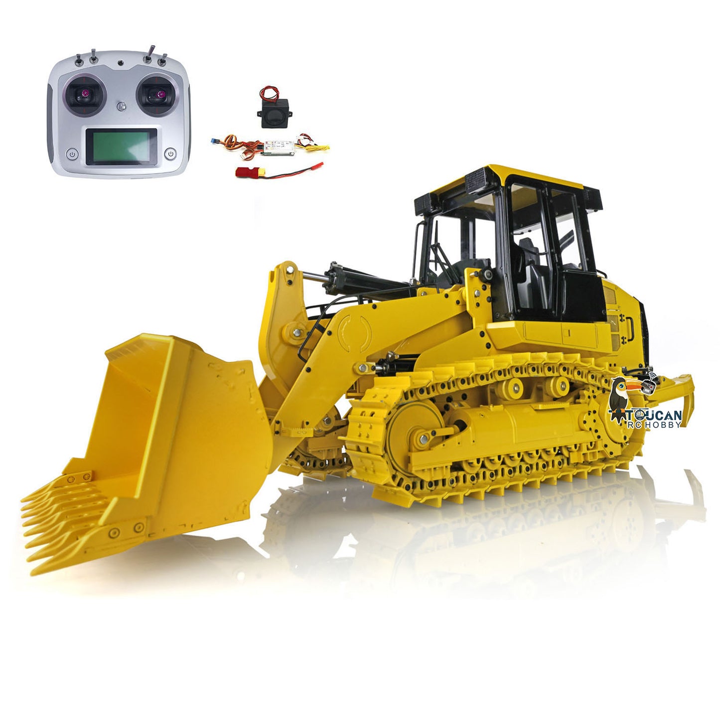 JDModel 1/14 Metal RC Hydraulic Tracked Loader JDM-188 963D 3CH Valve Pump Construction Car I6S Radio RTR Model Light 201 Sound