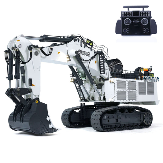 1/20 Metal Painted Assembled RC Hydraulic Equipment Remote Controlled Excavator for 996 Taranis XE Radio Digger Frsky-Taranis-XE