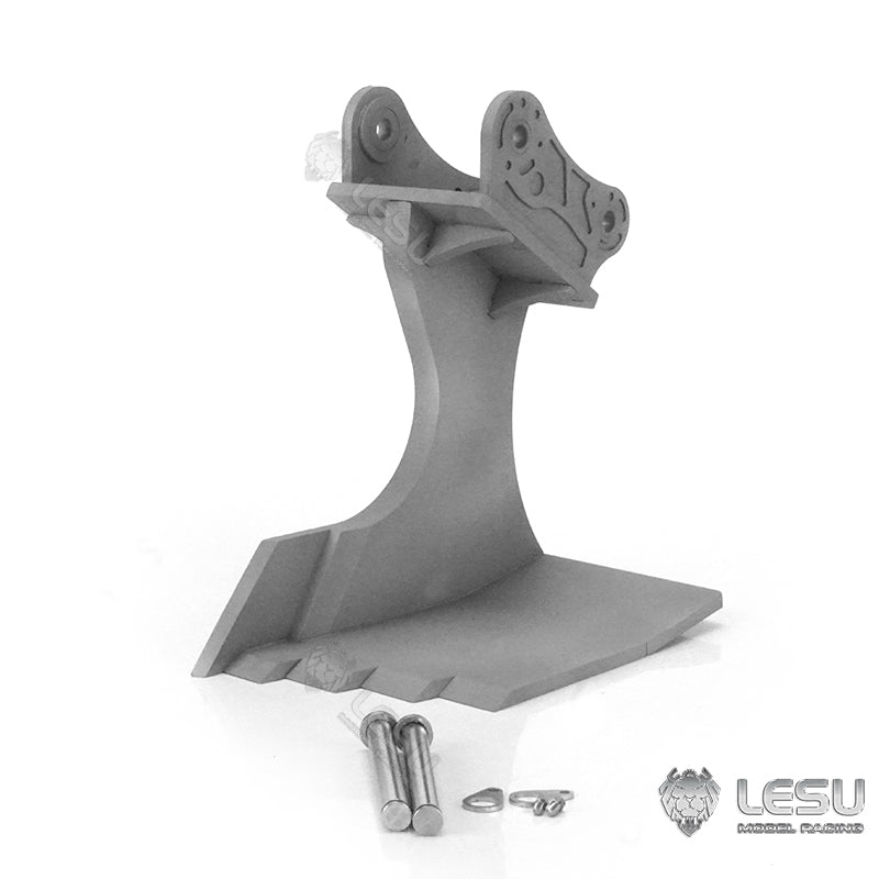 Metal Compactor Tree Digging Tool Ripper Bucket Scraper Trailer for 1/14 LESU RC Hydraulic C374 Excavator DIY Model B0001